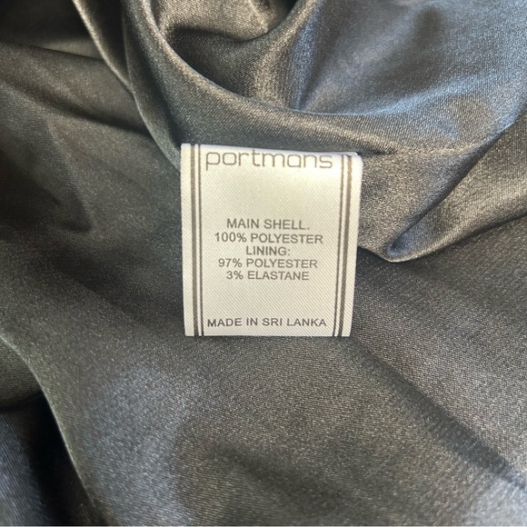 Classic Black Cocktail Prep Goth Grunge Snake Print Textured Dress Size 12 - Picture 13 of 13